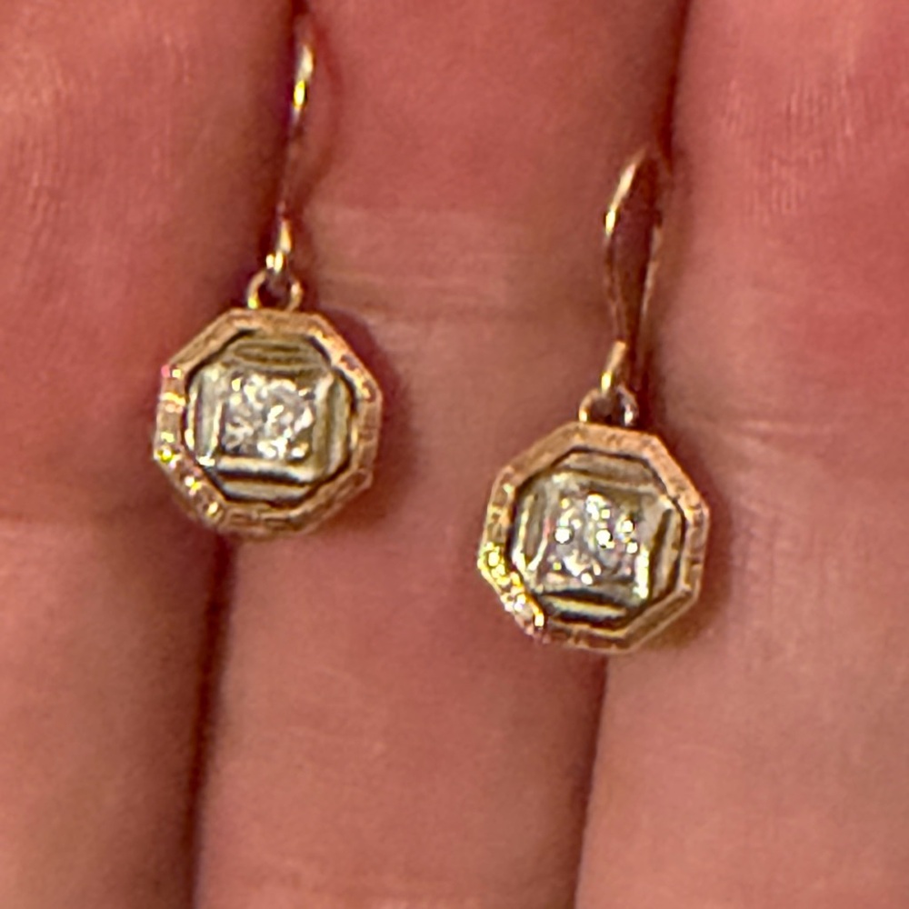 Art Deco Diamond Earrings